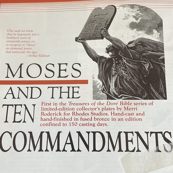 Rhodes Studios Moses and The Ten Commandments - Picture 3 of 3